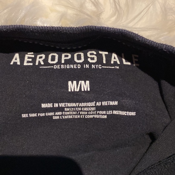 Mens Aeropostale T-shirt Black Size medium - Picture 3 of 4